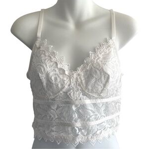 Elegant White Lace Bralette